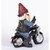 9.25" Biker Gnome Giving a Peace Sign Garden Statue - IMAGE 3