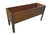 37" Brown and Black Outdoor Rectangular Tall Planter Box - IMAGE 1
