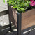 37" Brown and Black Outdoor Rectangular Tall Planter Box - IMAGE 4