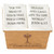 My First Communion Box with the Bible Verses - 3" - Gold and White - IMAGE 1
