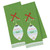 Set of 2 Green and White Noel Embellished Dishtowels 28" - IMAGE 3