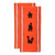 Haunted Houses Halloween Kitchen Dishtowels - 28" - Orange and Black - Set of 2 - IMAGE 3