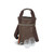 14.5” Dark Brown Insulated Single Bottle Wine Bag with Shoulder Strap - IMAGE 1