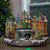 15" Gray and Green LED Lighted Big Christmas Tree With Kids - IMAGE 2