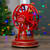 11.25" Red and Gold LED Lighted and Musical Rotating Christmas Ferris Wheel - IMAGE 2