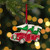 Country Pick Up Truck with European Crystals Christmas Ornament - 3.5" - Red and Green - IMAGE 2