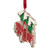 3.5" Red and Silver Country Pick Up Truck with European Crystals Christmas Ornament - IMAGE 3