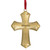 3.5" Green and Gold Layering Effect Cross Christmas Ornament with Crystals - IMAGE 4