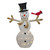 49" White and Black LED Lighted Snowman with Top Hat Christmas Outdoor Decoration - IMAGE 1