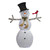 72" White and Black LED Lighted Snowman with Top Hat Christmas Outdoor Decoration - IMAGE 1