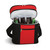 12” Red and Black Insulated Cooler Bag - IMAGE 1