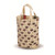 14" Beige Double Bottle Wine Glass Bag - IMAGE 1