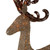 66" Champagne Gold Lighted Standing Deer with Jingle Bells Outdoor Christmas Decoration - IMAGE 3