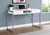 48" White and Silver Contemporary Computer Desk with Drawers - IMAGE 4