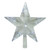 9.5" Lighted Clear Mini 5 Point Star Christmas Tree Topper - Clear LED Lights - IMAGE 1