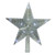 9.5" Lighted Clear Twinkling 5-Point Star Christmas Tree Topper - Clear White LED Lights - IMAGE 1