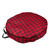 30" Heavy Duty Red and Black Plaid Christmas Wreath Storage Bag with Handles - IMAGE 2