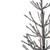 4' Pre-Lit LED Brown Artificial Christmas Tree with Icicle Lights- Clear Lights - IMAGE 3