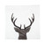 Faux Fur Reindeer Christmas Throw Pillow - 17.5" x 17.5" - Off-White and Brown - IMAGE 5