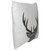 17.5 White and Brown Faux Fur Reindeer Throw Pillow Cover - IMAGE 3