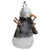 11" Gray and White Knit Cotton Snowman Decoration - IMAGE 2