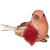 6" Pink and Gold Bird Christmas Tabletop Decoration - IMAGE 1