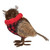 10" Owl with Buffalo Plaid Christmas Figure - IMAGE 3