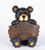 12.25" Bear Cub Holding "Welcome to My Garden" Sign Outdoor Garden Statue - IMAGE 1