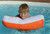 24" Bright Orange Mini Size Float Assistant Swimming Pool Pillow - IMAGE 1