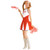 White and Red Cheerleader Women Adult Halloween Costume - Large - IMAGE 1