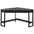 42" Black and Gray L-Shaped Contemporary Computer Desk - IMAGE 1