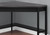 42" Black and Gray L-Shaped Contemporary Computer Desk - IMAGE 2
