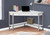 42" White and Gray L-Shaped Contemporary Computer Desk - IMAGE 4