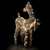 Lighted 3D Standing Glittered Rattan Reindeer Outdoor Christmas Decoration - 32" - Clear Lights
