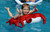 30" Sandy Seaside Rider Stuffed Floating Crab Swimming Pool Pillow - IMAGE 3