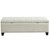 48" Beige Solid Rectangular Storage Ottoman
