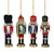 Set of 4 Assorted Classic Nutcracker Ornaments 5" - IMAGE 1