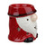 4.75 Red Ceramic Christmas Star Gnome Tealight Candle Holder - IMAGE 2