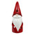 8.25 Red Ceramic Christmas Star Gnome Tealight Candle Holder - IMAGE 1