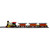 20-Piece Battery Operated Red and Orange Animated Classic Christmas Train Set with Sound - IMAGE 3