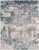 7.8' x 10.25' Gray and Blue Distressed Finish Rectangular Area Throw Rug - IMAGE 1