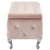 43.25" Beige and Silver Rectangular Storage Ottoman - IMAGE 4