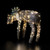38" LED Lighted Rattan Drinking Fawn Christmas Outdoor Yard Decoration - Clear Lights