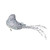 Sequined Bird Christmas Ornament with Clip - 7.5" - Silver - IMAGE 5