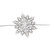 5' White Glitter Dusted Wooden Snowflake Christmas Garland - IMAGE 3