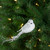 Sequined Bird Christmas Clip-on Ornament - 7.5" - White - IMAGE 2