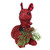 Embellished Sitting Reindeer with Buffalo Plaid Ears - 6.5" - Red - IMAGE 4