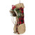 5.75" Red Plaid and Burlap Christmas Stocking Ornament - IMAGE 4