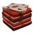 Set of 12 Orange and Brown Leaves Fall Dishcloths 12" - IMAGE 2