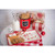 6.5" Red and White Contemporary Small Canister with Lid - IMAGE 3